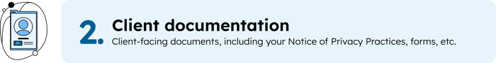 2. Client documentation: Client-facing documents