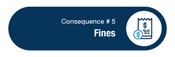 Consequence 5 - Fines