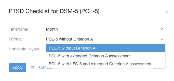 PCL-5 Menu