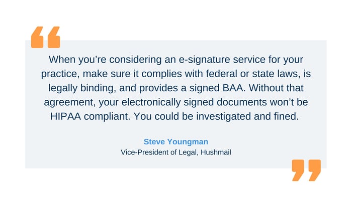 Is DocuSign HIPAA compliant?