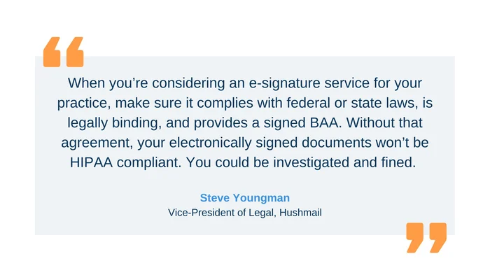 Is DocuSign HIPAA compliant?