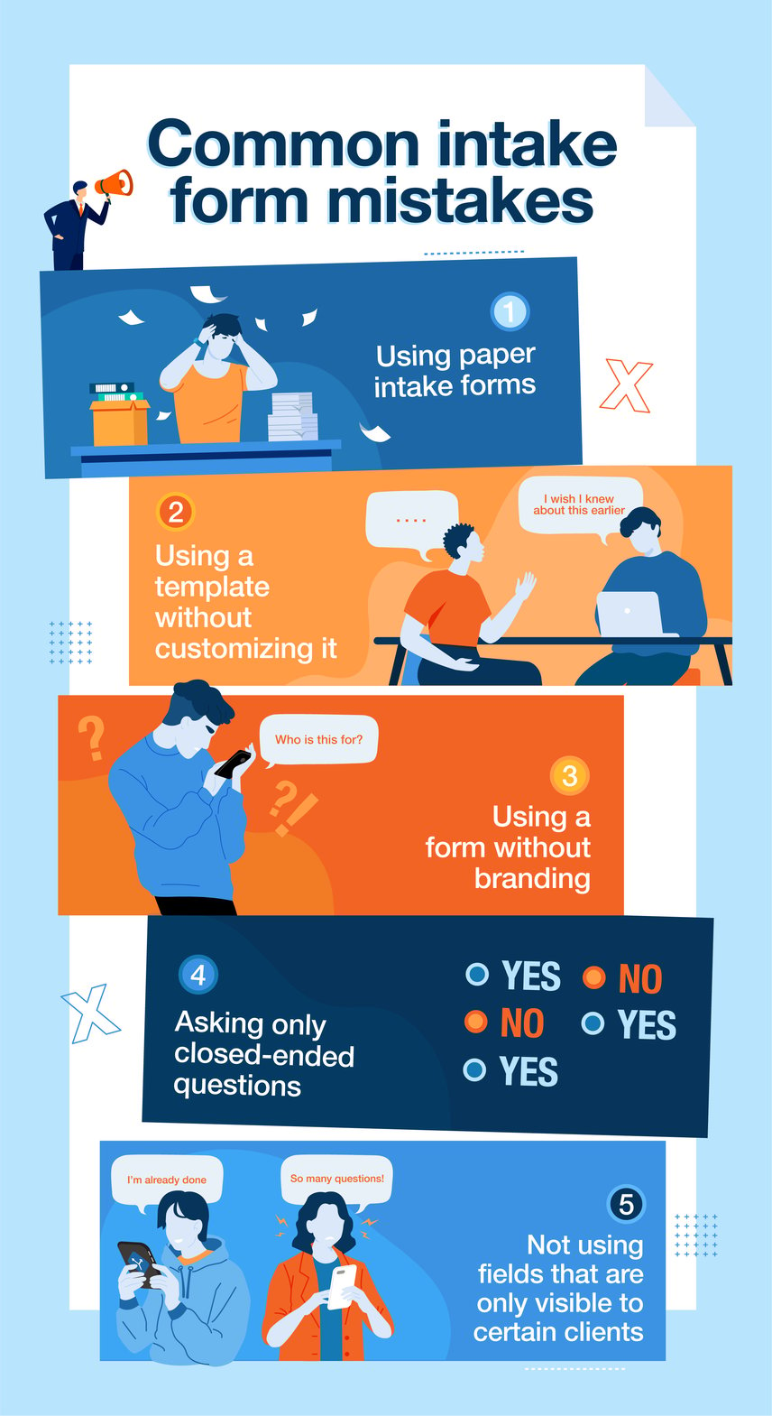 Common intake form mistakes