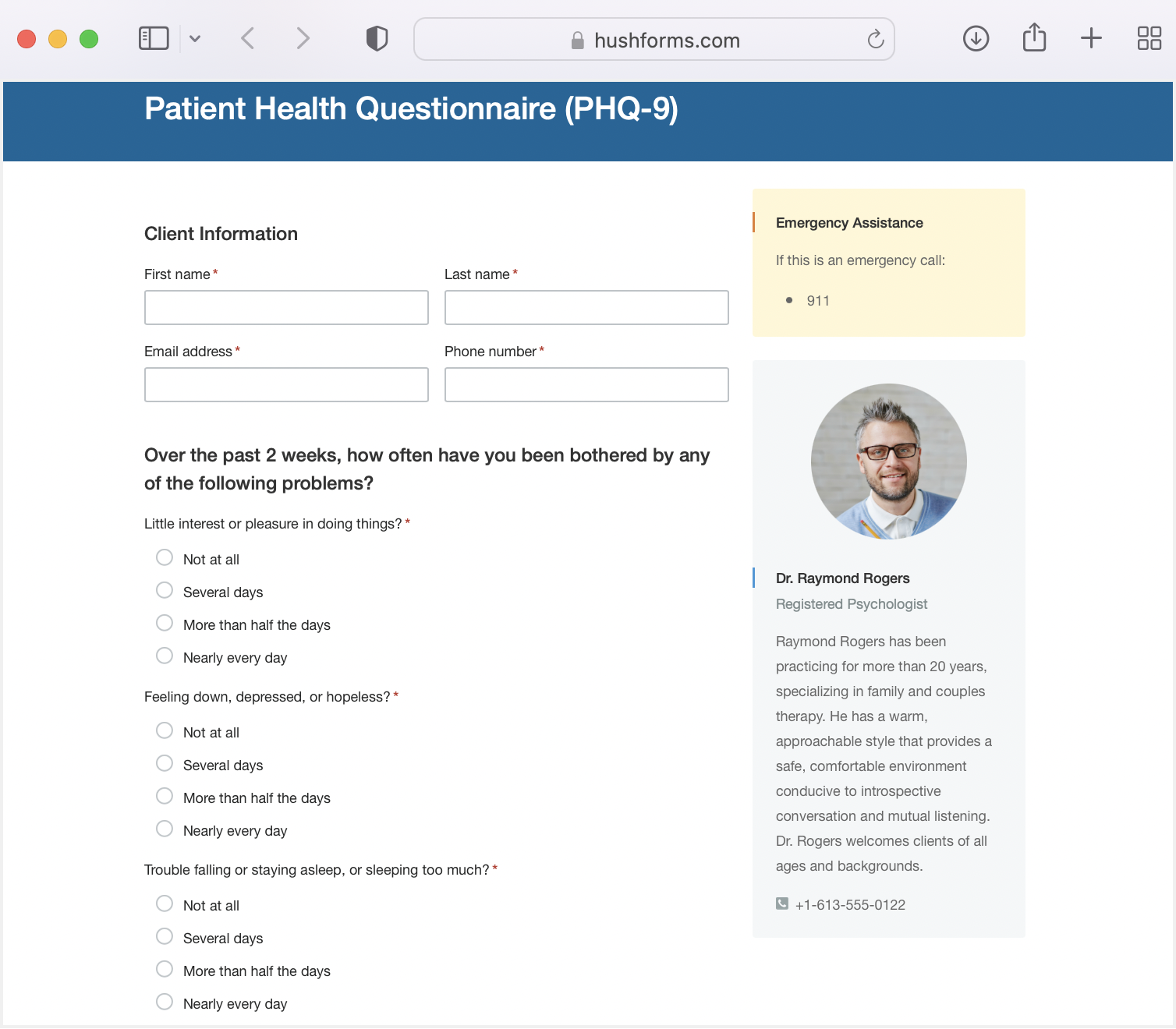 Patient Health Questionnaire (PHQ-9)