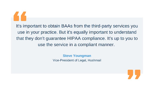 Youngman quote BAAs don't guarantee HIPAA compliance