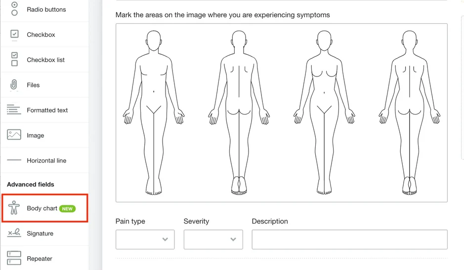 Body chart default image