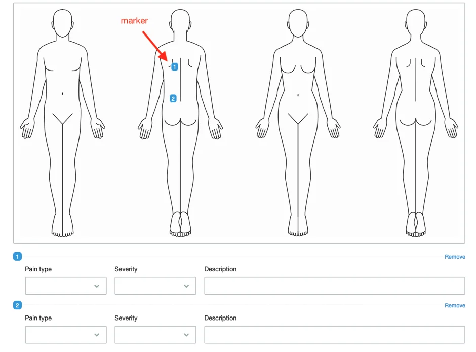 Body charts marker 2