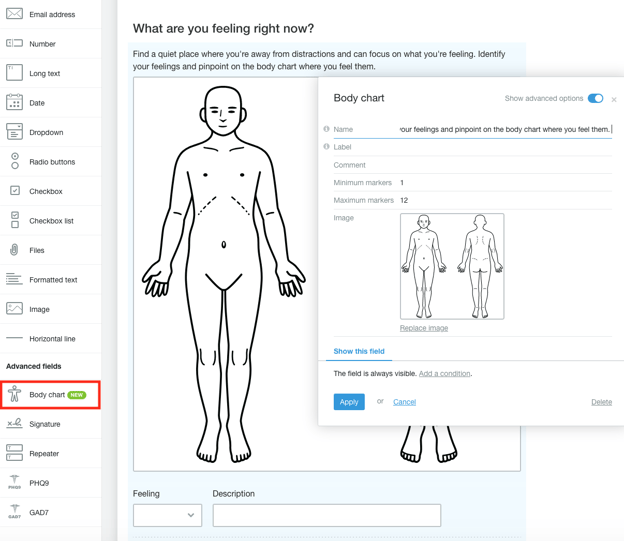 CBT HW Body chart