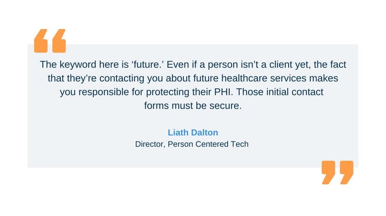 Dalton quote – responsibility for protecting PHI