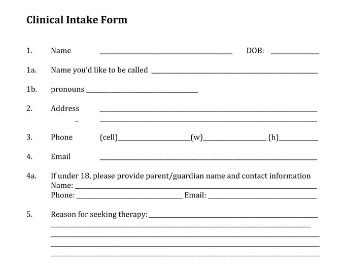 Clinical Intake Form-1