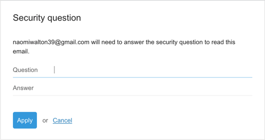 Security question