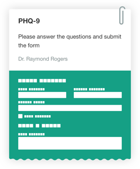 PHQ-9 form